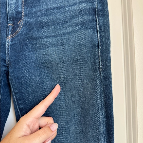 MOTHER Looker Ankle Fray Jeans Size 25 - Picture 3 of 13